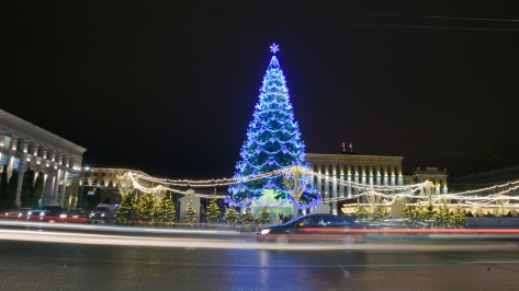 Новогодняя площадь Ленина в Воронеже будет работать до 21 января