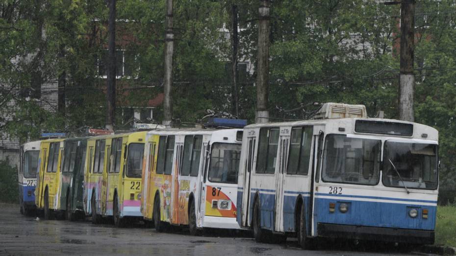 Воронежский троллейбус №11 остановится на 2 дня