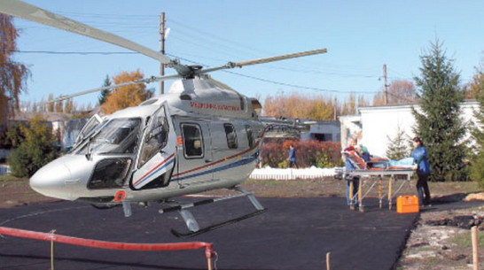 В Каменской райбольнице сделали площадку для посадки вертолета 