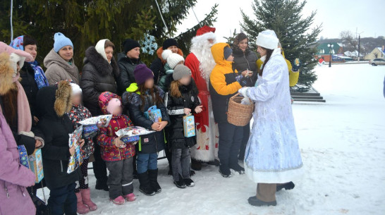 Воробьевские волонтеры поздравили с Новым годом и Рождеством 300 детей