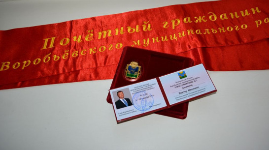Звание «Почетный гражданин Воробьевского района» присвоили Виктору Логвинову