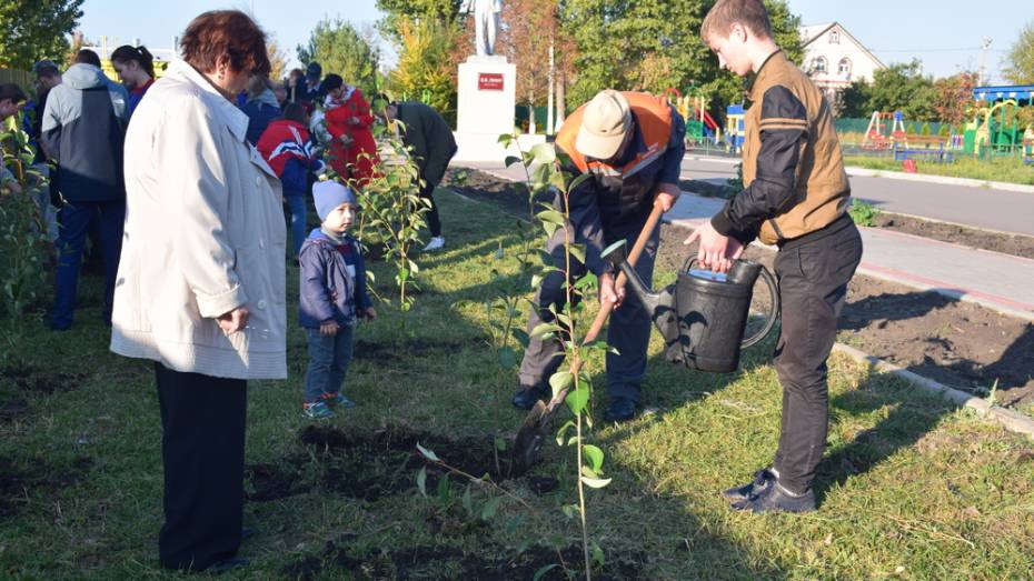 В Подгоренском районе заложили аллею в честь 100-летия комсомола