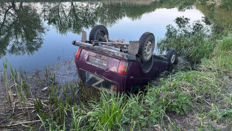 В Воронежской области «Нива» вылетела с дороги в реку