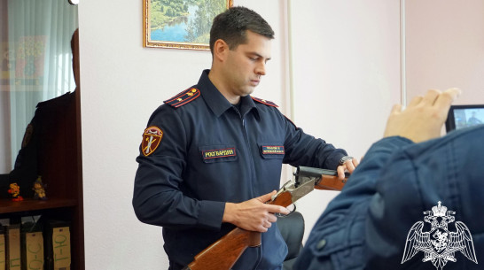 В Воронежской области Росгвардия изъяла 20 единиц оружия по итогам проверок