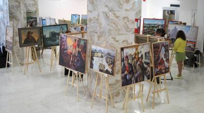 «Донбасс. Индустриальный портрет»: в Воронеже открылась выставка из более 40 картин