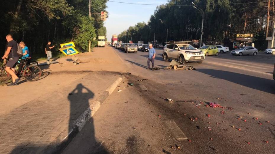  В Воронеже нашли водителя, сбившего 2 пешеходов и сбежавшего с места ДТП