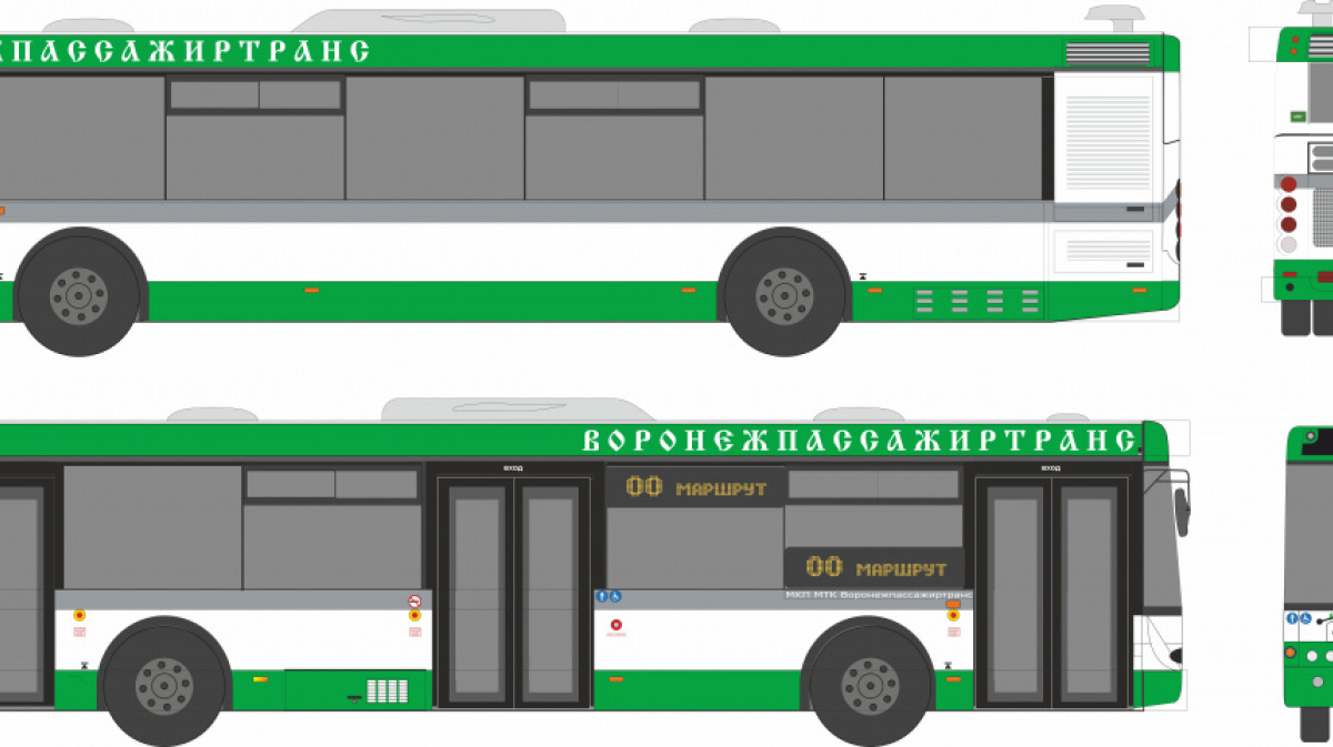 Как нарисовать автобус лиаз 5292