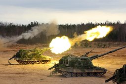 Артиллерия прямой наводкой поразила мишени в Воронежской области