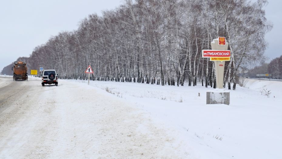 В поселке Грибановский установили 3 новые стелы с названием населенного пункта
