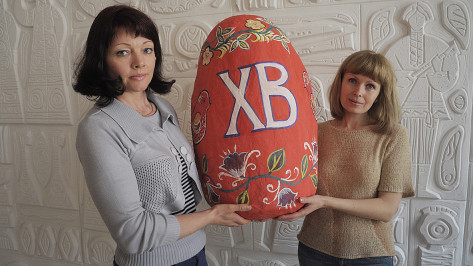 Самое большое пасхальное яйцо в Воронежской области появилось на границе с Украиной