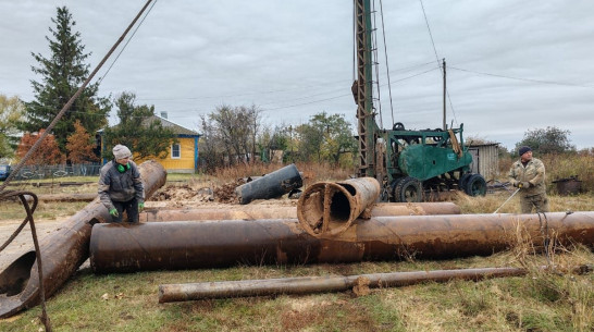В нижнедевицком селе Синие Липяги перебурят скважину