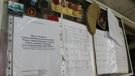 Рамонские школьники вдохновили взрослых на строительство воинского мемориала