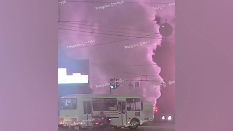 Воронежцам объяснили причину дыма на Ленинском проспекте