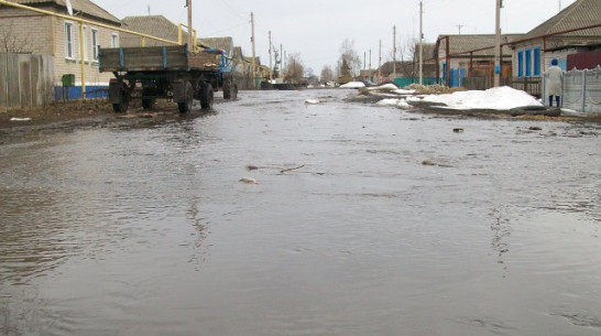 Окраину  Репьевки  затопило  потоками  талой  воды