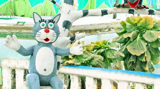 В Лисках появился памятник котенку с улицы Лизюкова