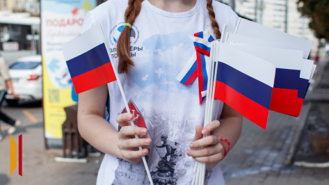 Губернатор Александр Гусев поздравил воронежцев с Днем Государственного флага