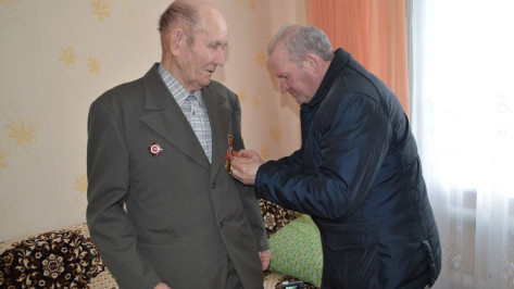В Воробьевке ветеранов наградили юбилейными медалями