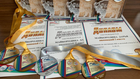 Воронежская пловчиха завоевала 4 «золота» международного турнира среди инвалидов