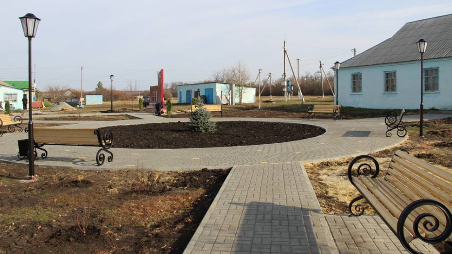 В подгоренском хуторе Красюковский обустроили парк