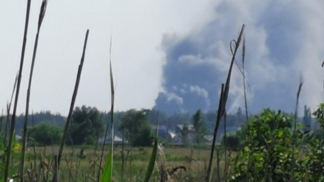 Воронежские спасатели рассказали, откуда появился черный дым над Отрожкой