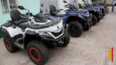 Правительство Воронежской области передало мотоциклы, квадроциклы и БПЛА бригаде «Восток»