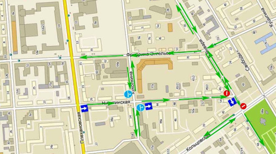 В Воронеже движение на улице Никитинской станет односторонним