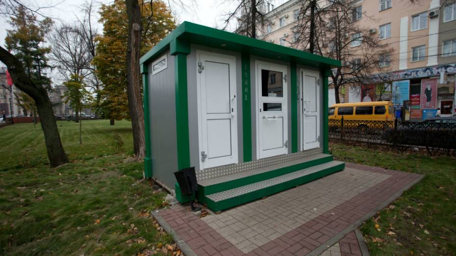 По Воронежу расставят туалетные кабинки