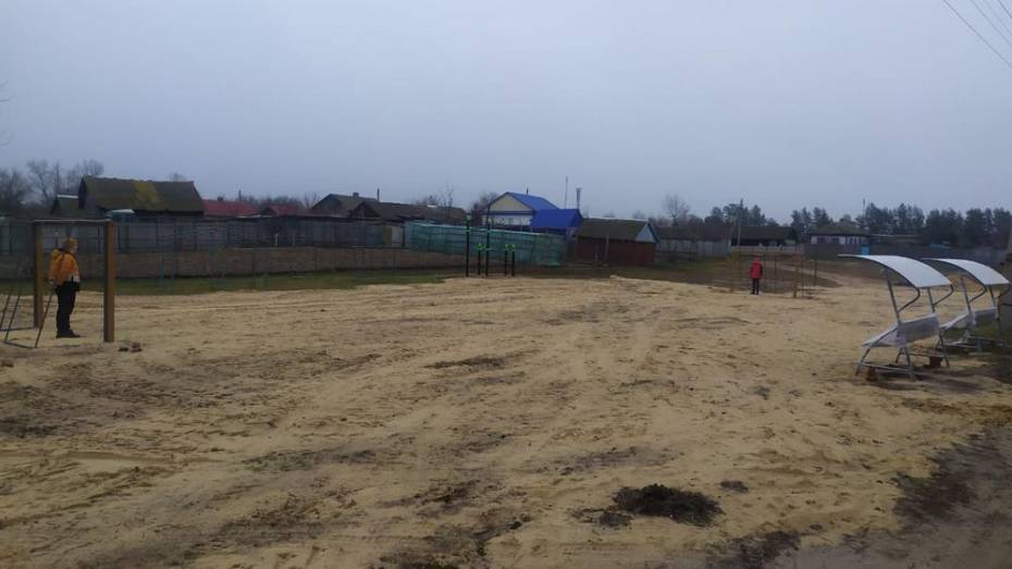 Активисты петропавловского села Дедовка благоустроили уличную спортплощадку