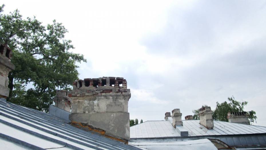 УК обязали отремонтировать оголовки на крыше одного из домов архитектурного ансамбля ВГАУ