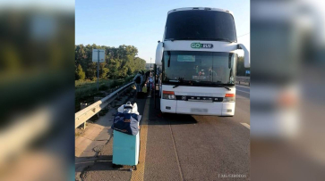 В Воронежской области загорелся автобус с 68 пассажирами