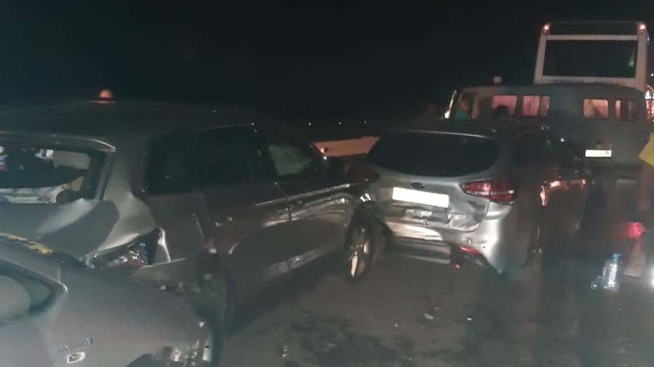 Шесть человек пострадали в ДТП рядом с пунктом оплаты на трассе М-4 в Воронежской области