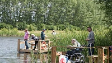 Воронежцы «поймали» третье место на фестивале по рыбной ловле среди инвалидов