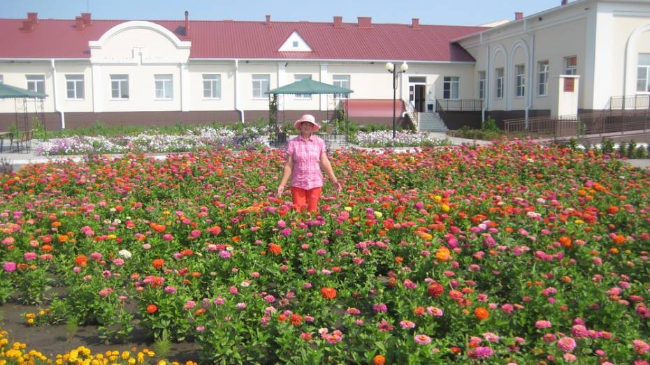 Жительница подгоренского села вырастила более тысячи цветов у интерната
