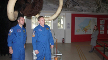 Хохольский музей в Костенках посетили космонавты