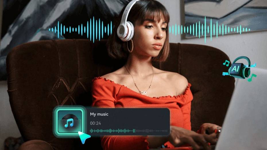 ИИ-генератор музыки Wondershare Filmora: создавайте идеальные саундтреки для видео за пару кликов