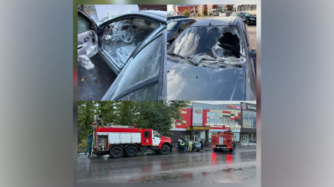 В Воронежской области полицейские предотвратили взрыв автомобиля: видео