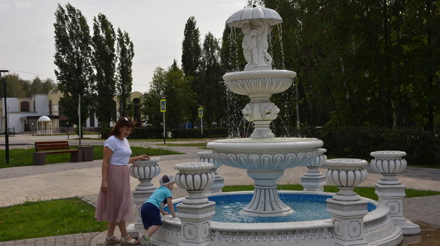 В Каширском появился первый в районе фонтан