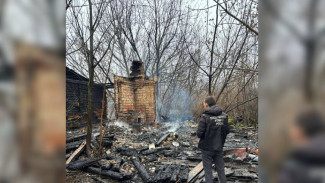 СК проводит проверку после гибели двух человек в пожаре в воронежском поселке