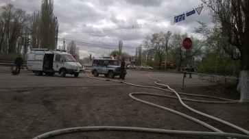 В Воронеже человек пострадал при пожаре на газовой заправке