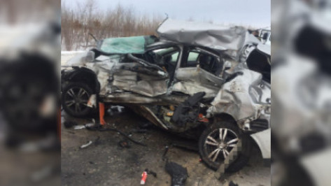 Автолюбительница погибла в лобовом ДТП с КамАЗом в Воронежской области