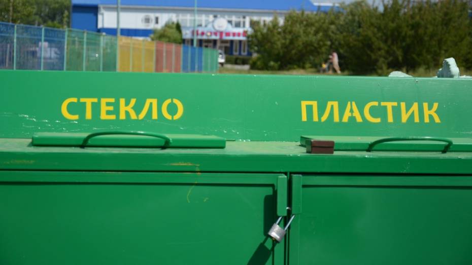 В Острогожске установили 8 контейнеров для раздельного сбора мусора