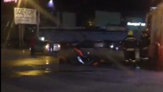 В Воронеже последствия ДТП с «Ладой» и мотоциклом попали на видео