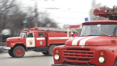 В центре Воронежа загорелся автомобиль
