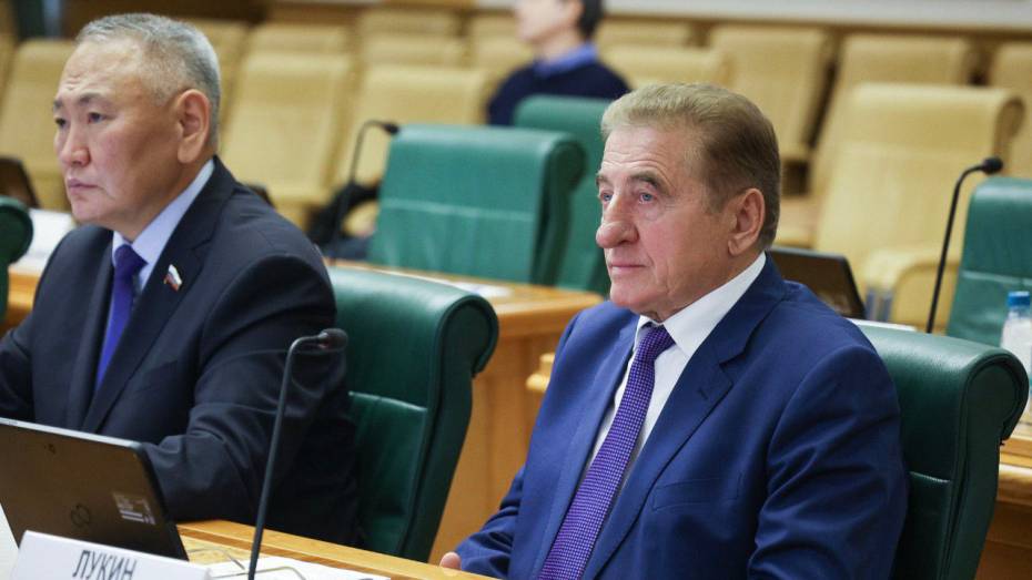 Воронежский сенатор Сергей Лукин получил благодарность от председателя Совета Федерации Валентины Матвиенко