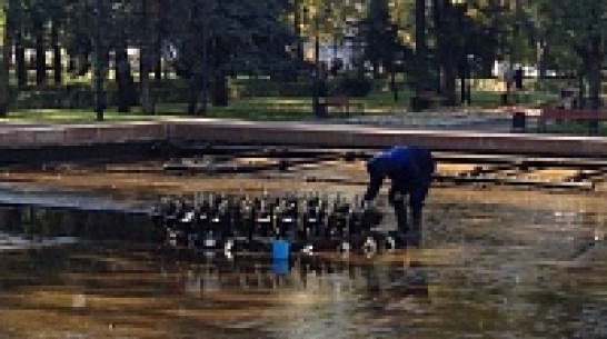 Воронежские фонтаны ушли в отпуск 