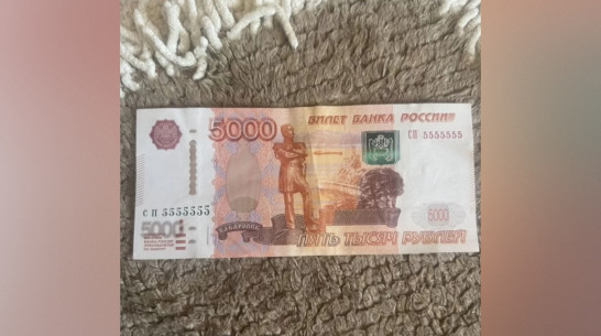 В Воронеже продается 5-тысячная купюра с красивым номером за 1 млрд рублей