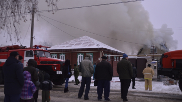 В Борисоглебске у пенсионеров сгорел второй этаж дома