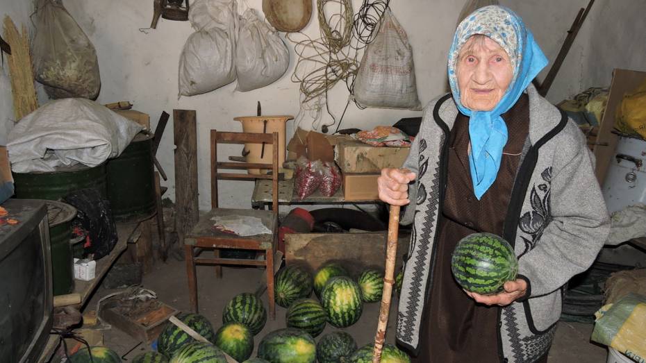 «В этом году вырастила картошку, арбузы и тыкву». Жительнице Воронежской области Евдокии Соколенко исполнилось 100 лет