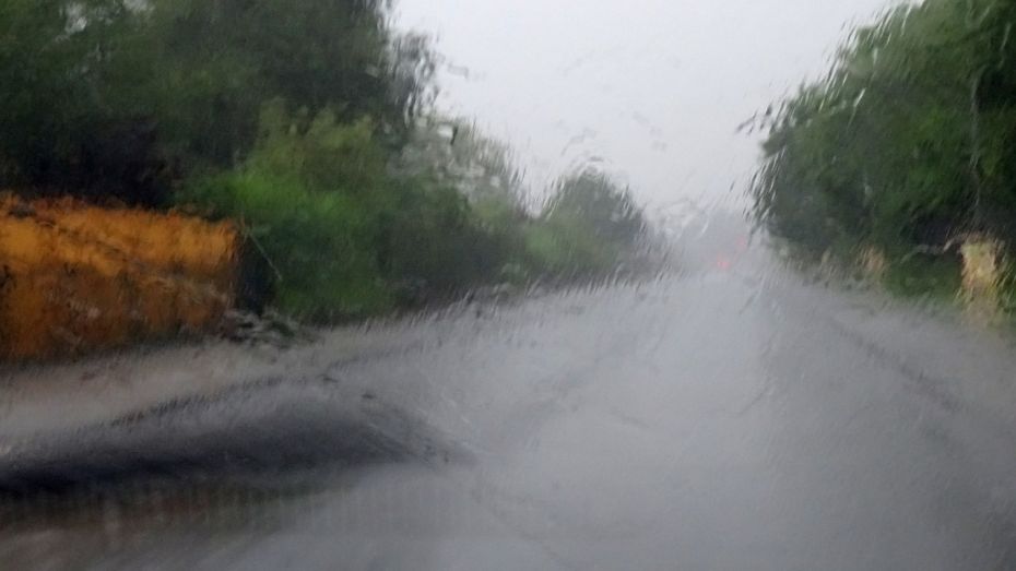 Сильные дожди ухудшат дорожную ситуацию в Воронежской области