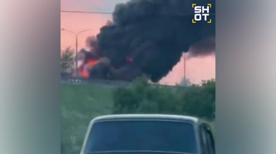 На трассе М-4 «Дон» в сторону Воронежа сгорели 7 автомобилей